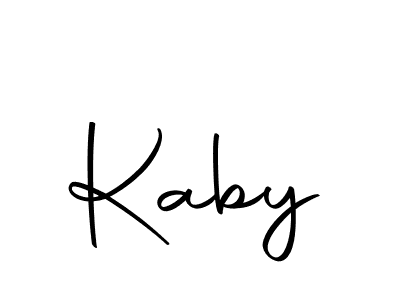 Design your own signature with our free online signature maker. With this signature software, you can create a handwritten (Autography-DOLnW) signature for name Kaby. Kaby signature style 10 images and pictures png