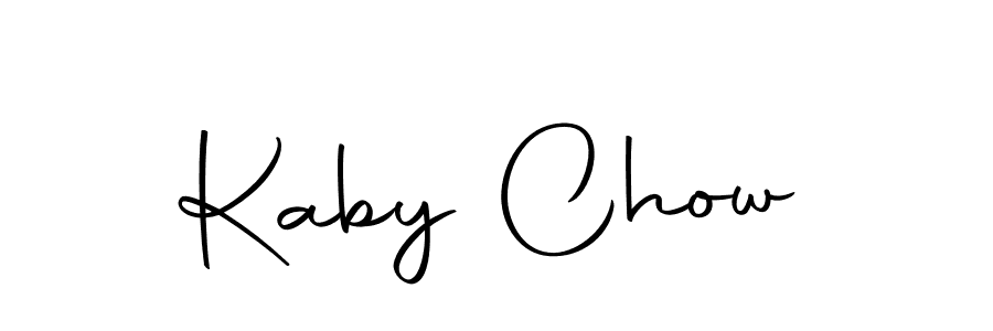 Make a beautiful signature design for name Kaby Chow. With this signature (Autography-DOLnW) style, you can create a handwritten signature for free. Kaby Chow signature style 10 images and pictures png