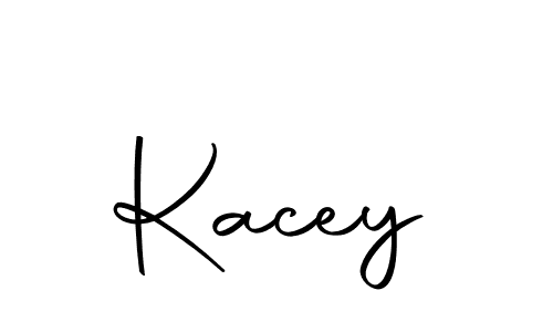 Design your own signature with our free online signature maker. With this signature software, you can create a handwritten (Autography-DOLnW) signature for name Kacey. Kacey signature style 10 images and pictures png