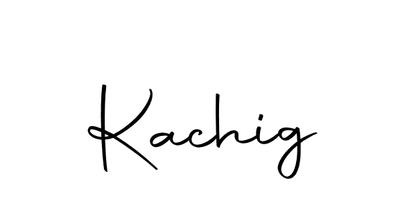 Use a signature maker to create a handwritten signature online. With this signature software, you can design (Autography-DOLnW) your own signature for name Kachig. Kachig signature style 10 images and pictures png