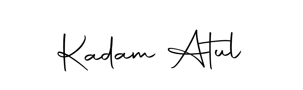 Similarly Autography-DOLnW is the best handwritten signature design. Signature creator online .You can use it as an online autograph creator for name Kadam Atul. Kadam Atul signature style 10 images and pictures png