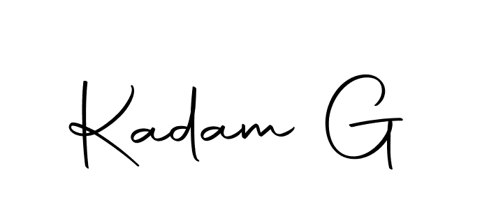 How to make Kadam G signature? Autography-DOLnW is a professional autograph style. Create handwritten signature for Kadam G name. Kadam G signature style 10 images and pictures png