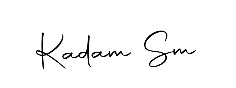 Kadam Sm stylish signature style. Best Handwritten Sign (Autography-DOLnW) for my name. Handwritten Signature Collection Ideas for my name Kadam Sm. Kadam Sm signature style 10 images and pictures png