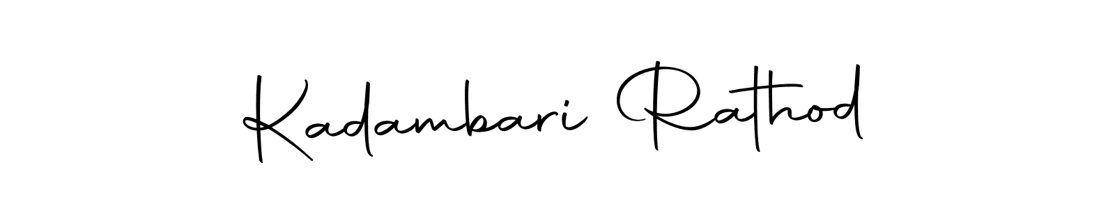 The best way (Autography-DOLnW) to make a short signature is to pick only two or three words in your name. The name Kadambari Rathod include a total of six letters. For converting this name. Kadambari Rathod signature style 10 images and pictures png