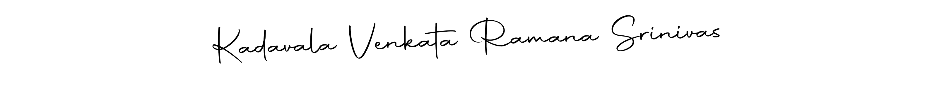 Create a beautiful signature design for name Kadavala Venkata Ramana Srinivas. With this signature (Autography-DOLnW) fonts, you can make a handwritten signature for free. Kadavala Venkata Ramana Srinivas signature style 10 images and pictures png