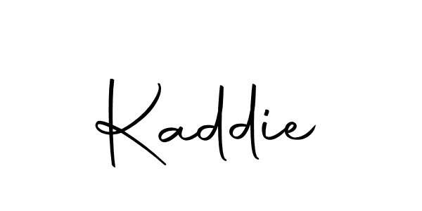 Design your own signature with our free online signature maker. With this signature software, you can create a handwritten (Autography-DOLnW) signature for name Kaddie. Kaddie signature style 10 images and pictures png