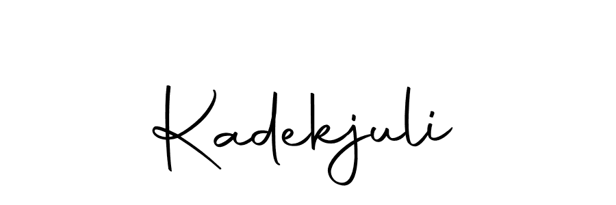 You should practise on your own different ways (Autography-DOLnW) to write your name (Kadekjuli) in signature. don't let someone else do it for you. Kadekjuli signature style 10 images and pictures png