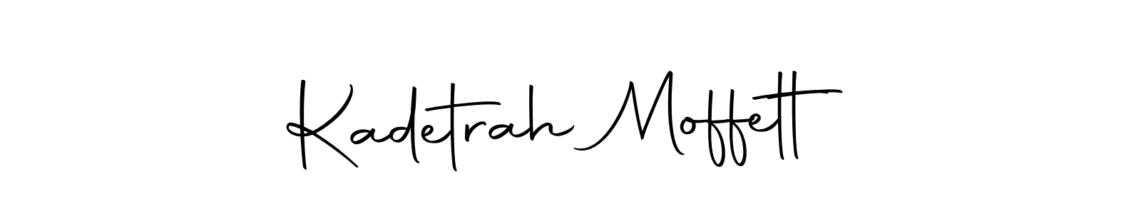 Create a beautiful signature design for name Kadetrah Moffett. With this signature (Autography-DOLnW) fonts, you can make a handwritten signature for free. Kadetrah Moffett signature style 10 images and pictures png