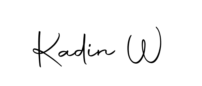 Make a beautiful signature design for name Kadin W. Use this online signature maker to create a handwritten signature for free. Kadin W signature style 10 images and pictures png