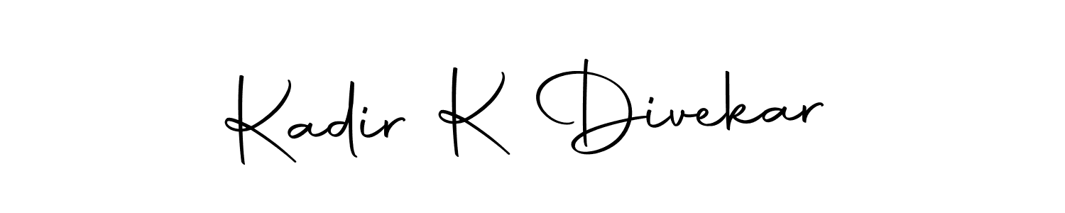 Here are the top 10 professional signature styles for the name Kadir K Divekar. These are the best autograph styles you can use for your name. Kadir K Divekar signature style 10 images and pictures png