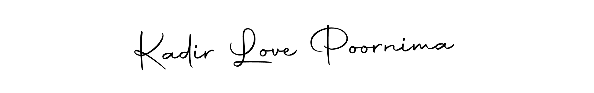 Use a signature maker to create a handwritten signature online. With this signature software, you can design (Autography-DOLnW) your own signature for name Kadir Love Poornima. Kadir Love Poornima signature style 10 images and pictures png