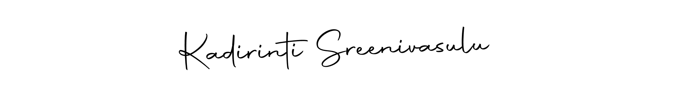 Make a beautiful signature design for name Kadirinti Sreenivasulu. Use this online signature maker to create a handwritten signature for free. Kadirinti Sreenivasulu signature style 10 images and pictures png