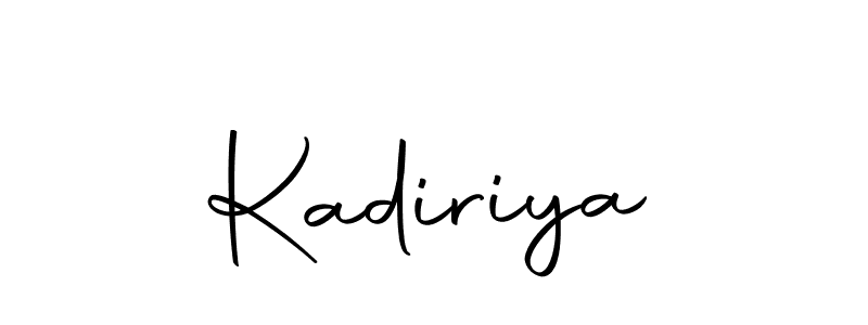 Create a beautiful signature design for name Kadiriya. With this signature (Autography-DOLnW) fonts, you can make a handwritten signature for free. Kadiriya signature style 10 images and pictures png