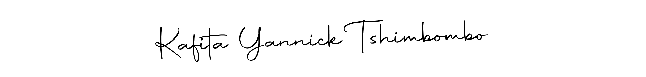 Make a beautiful signature design for name Kafita Yannick Tshimbombo. With this signature (Autography-DOLnW) style, you can create a handwritten signature for free. Kafita Yannick Tshimbombo signature style 10 images and pictures png