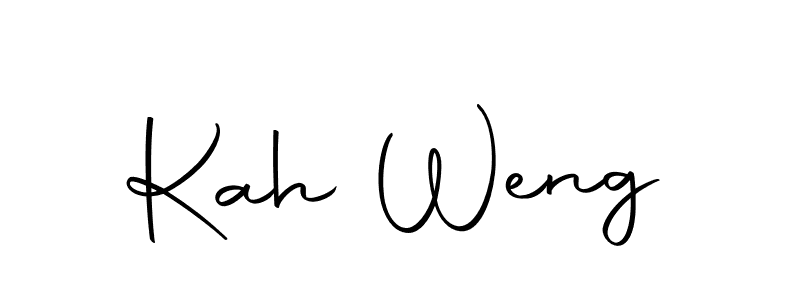 How to make Kah Weng name signature. Use Autography-DOLnW style for creating short signs online. This is the latest handwritten sign. Kah Weng signature style 10 images and pictures png