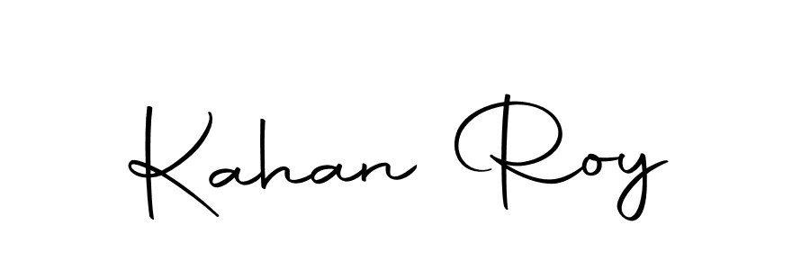 You should practise on your own different ways (Autography-DOLnW) to write your name (Kahan Roy) in signature. don't let someone else do it for you. Kahan Roy signature style 10 images and pictures png