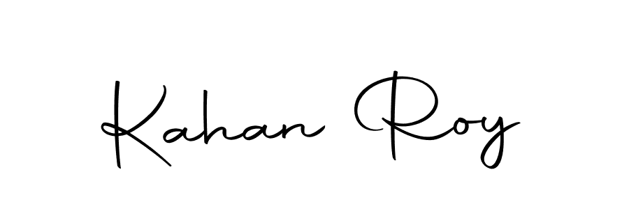 You should practise on your own different ways (Autography-DOLnW) to write your name (Kahan Roy) in signature. don't let someone else do it for you. Kahan Roy signature style 10 images and pictures png