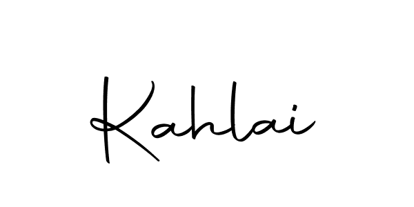 Design your own signature with our free online signature maker. With this signature software, you can create a handwritten (Autography-DOLnW) signature for name Kahlai. Kahlai signature style 10 images and pictures png