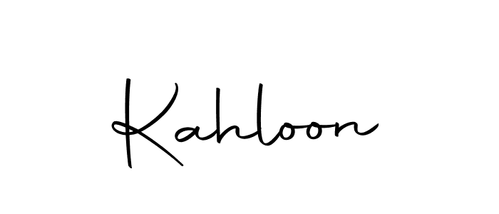 You can use this online signature creator to create a handwritten signature for the name Kahloon. This is the best online autograph maker. Kahloon signature style 10 images and pictures png