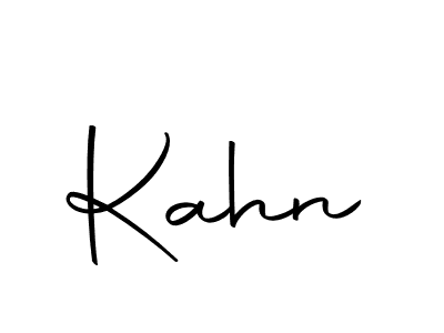 Make a beautiful signature design for name Kahn. With this signature (Autography-DOLnW) style, you can create a handwritten signature for free. Kahn signature style 10 images and pictures png