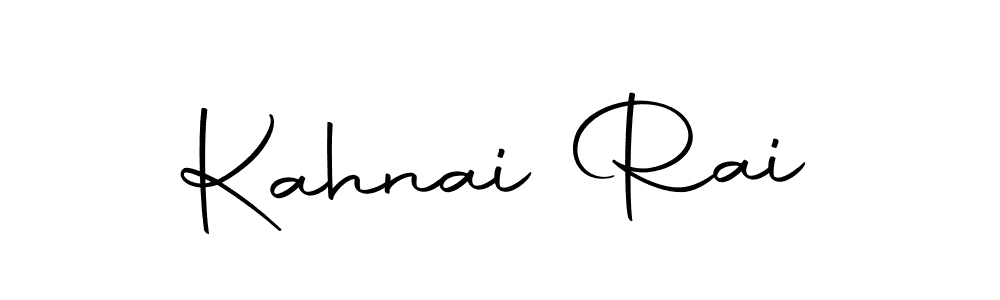 Use a signature maker to create a handwritten signature online. With this signature software, you can design (Autography-DOLnW) your own signature for name Kahnai Rai. Kahnai Rai signature style 10 images and pictures png