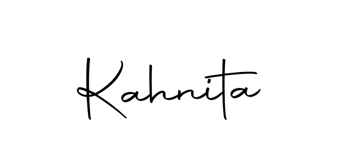 Similarly Autography-DOLnW is the best handwritten signature design. Signature creator online .You can use it as an online autograph creator for name Kahnita. Kahnita signature style 10 images and pictures png