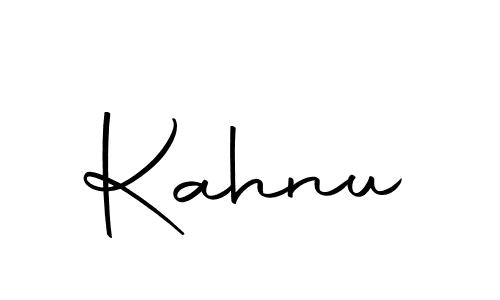 Kahnu stylish signature style. Best Handwritten Sign (Autography-DOLnW) for my name. Handwritten Signature Collection Ideas for my name Kahnu. Kahnu signature style 10 images and pictures png