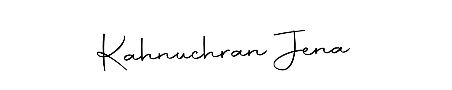 if you are searching for the best signature style for your name Kahnuchran Jena. so please give up your signature search. here we have designed multiple signature styles  using Autography-DOLnW. Kahnuchran Jena signature style 10 images and pictures png