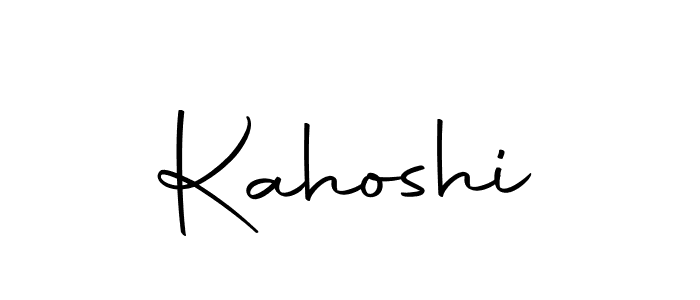 You should practise on your own different ways (Autography-DOLnW) to write your name (Kahoshi) in signature. don't let someone else do it for you. Kahoshi signature style 10 images and pictures png