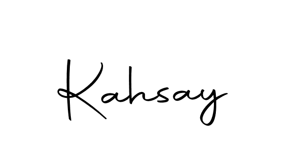 Use a signature maker to create a handwritten signature online. With this signature software, you can design (Autography-DOLnW) your own signature for name Kahsay. Kahsay signature style 10 images and pictures png