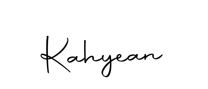 Kahyean stylish signature style. Best Handwritten Sign (Autography-DOLnW) for my name. Handwritten Signature Collection Ideas for my name Kahyean. Kahyean signature style 10 images and pictures png