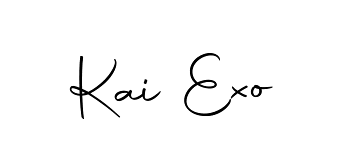 Kai Exo stylish signature style. Best Handwritten Sign (Autography-DOLnW) for my name. Handwritten Signature Collection Ideas for my name Kai Exo. Kai Exo signature style 10 images and pictures png