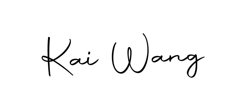 Use a signature maker to create a handwritten signature online. With this signature software, you can design (Autography-DOLnW) your own signature for name Kai Wang. Kai Wang signature style 10 images and pictures png