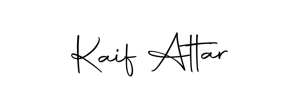 How to make Kaif Attar name signature. Use Autography-DOLnW style for creating short signs online. This is the latest handwritten sign. Kaif Attar signature style 10 images and pictures png