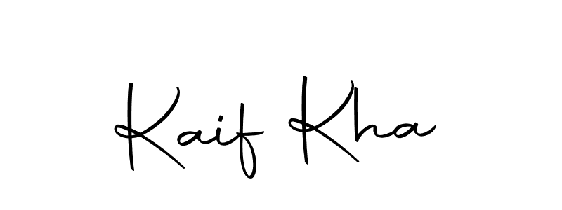 Kaif Kha stylish signature style. Best Handwritten Sign (Autography-DOLnW) for my name. Handwritten Signature Collection Ideas for my name Kaif Kha. Kaif Kha signature style 10 images and pictures png