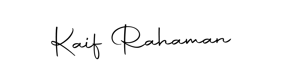 Make a beautiful signature design for name Kaif Rahaman. With this signature (Autography-DOLnW) style, you can create a handwritten signature for free. Kaif Rahaman signature style 10 images and pictures png