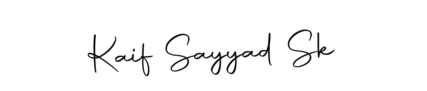 Design your own signature with our free online signature maker. With this signature software, you can create a handwritten (Autography-DOLnW) signature for name Kaif Sayyad Sk. Kaif Sayyad Sk signature style 10 images and pictures png