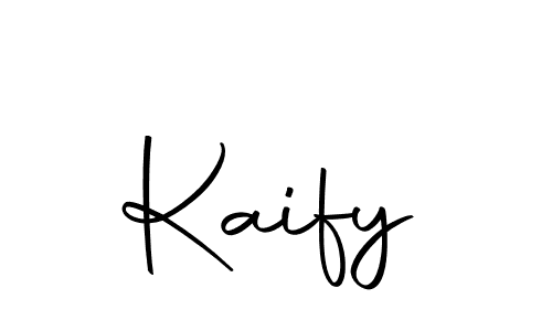 Design your own signature with our free online signature maker. With this signature software, you can create a handwritten (Autography-DOLnW) signature for name Kaify. Kaify signature style 10 images and pictures png