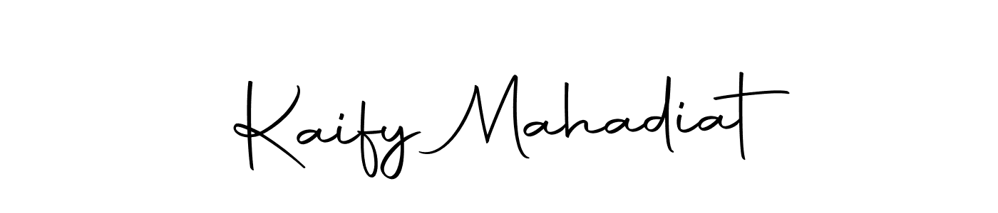 Use a signature maker to create a handwritten signature online. With this signature software, you can design (Autography-DOLnW) your own signature for name Kaify Mahadiat. Kaify Mahadiat signature style 10 images and pictures png