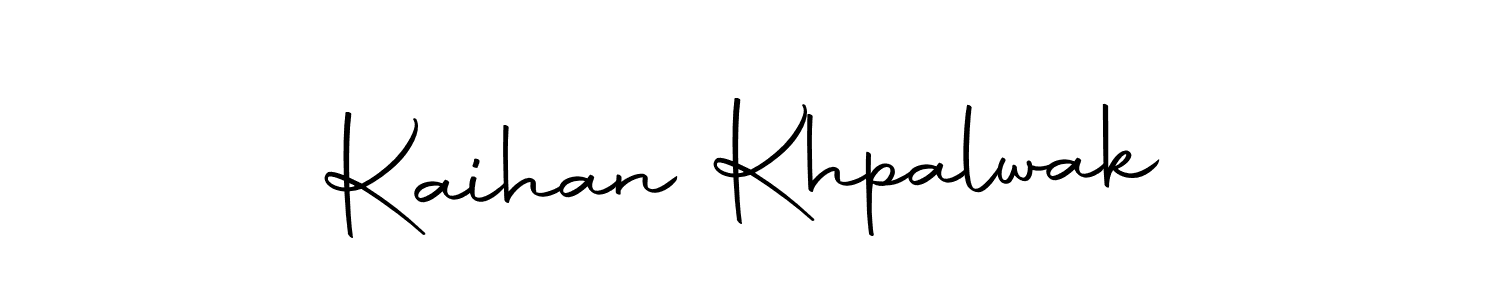 The best way (Autography-DOLnW) to make a short signature is to pick only two or three words in your name. The name Kaihan Khpalwak include a total of six letters. For converting this name. Kaihan Khpalwak signature style 10 images and pictures png