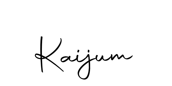 Use a signature maker to create a handwritten signature online. With this signature software, you can design (Autography-DOLnW) your own signature for name Kaijum. Kaijum signature style 10 images and pictures png