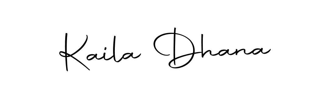 Kaila Dhana stylish signature style. Best Handwritten Sign (Autography-DOLnW) for my name. Handwritten Signature Collection Ideas for my name Kaila Dhana. Kaila Dhana signature style 10 images and pictures png