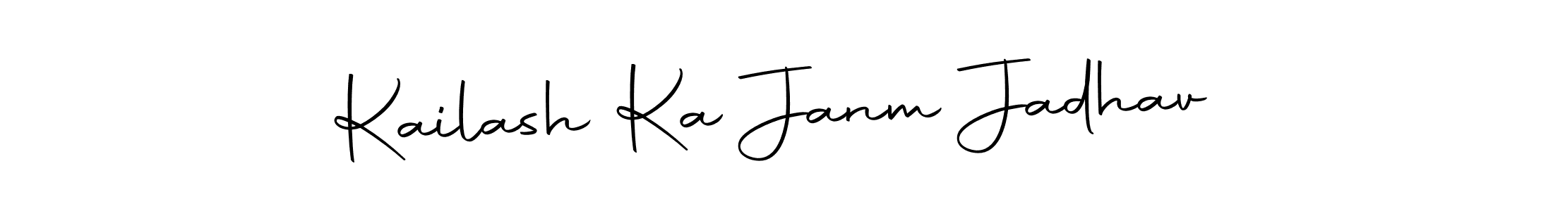 Make a short Kailash Ka Janm Jadhav signature style. Manage your documents anywhere anytime using Autography-DOLnW. Create and add eSignatures, submit forms, share and send files easily. Kailash Ka Janm Jadhav signature style 10 images and pictures png