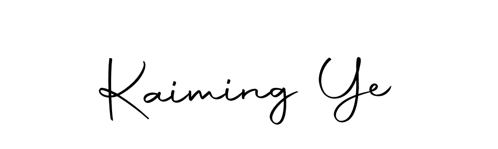 Make a beautiful signature design for name Kaiming Ye. With this signature (Autography-DOLnW) style, you can create a handwritten signature for free. Kaiming Ye signature style 10 images and pictures png