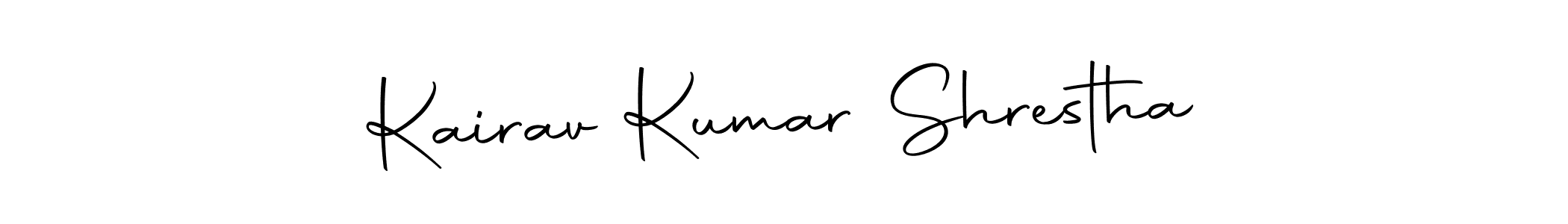 Make a short Kairav Kumar Shrestha signature style. Manage your documents anywhere anytime using Autography-DOLnW. Create and add eSignatures, submit forms, share and send files easily. Kairav Kumar Shrestha signature style 10 images and pictures png
