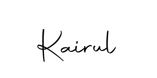 How to make Kairul name signature. Use Autography-DOLnW style for creating short signs online. This is the latest handwritten sign. Kairul signature style 10 images and pictures png