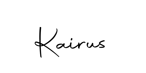 Design your own signature with our free online signature maker. With this signature software, you can create a handwritten (Autography-DOLnW) signature for name Kairus. Kairus signature style 10 images and pictures png