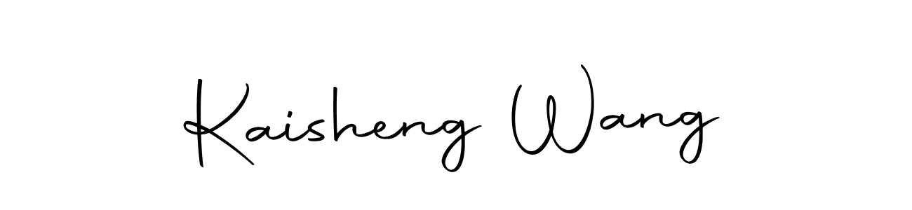 This is the best signature style for the Kaisheng Wang name. Also you like these signature font (Autography-DOLnW). Mix name signature. Kaisheng Wang signature style 10 images and pictures png
