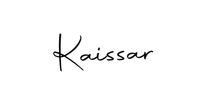 Use a signature maker to create a handwritten signature online. With this signature software, you can design (Autography-DOLnW) your own signature for name Kaissar. Kaissar signature style 10 images and pictures png