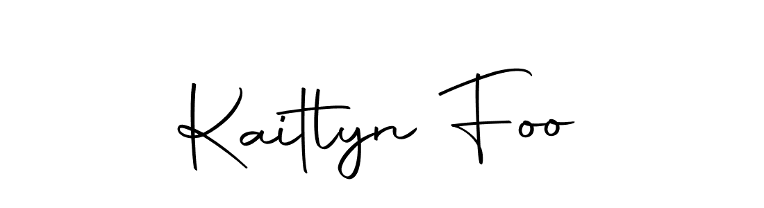 Use a signature maker to create a handwritten signature online. With this signature software, you can design (Autography-DOLnW) your own signature for name Kaitlyn Foo. Kaitlyn Foo signature style 10 images and pictures png